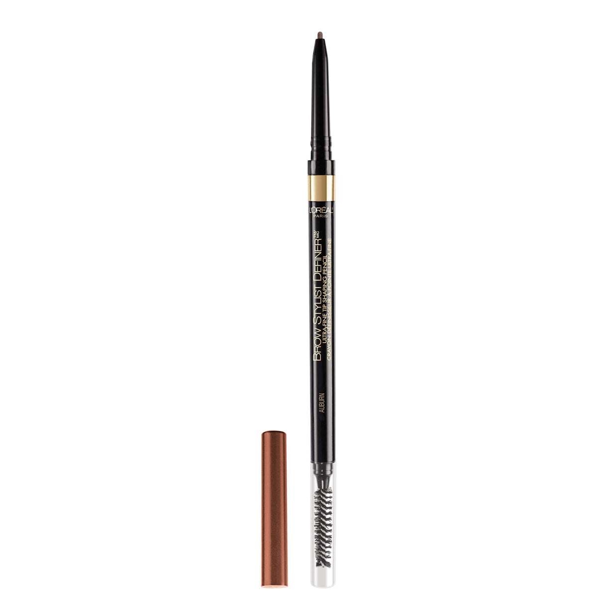 L'Oreal Paris Makeup Brow Stylist Definer Waterproof Eyebrow Pencil, Ultra-Fine Mechanical Pencil, Draws Tiny Brow Hairs and Fills in Sparse Areas and Gaps, Dark Brunette, 0.11 Ounce (Pack of 2)
