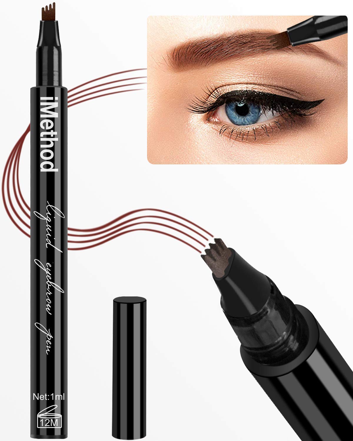 iMethod Eyebrow Pen Creates Natural Looking Brows, Light Brown