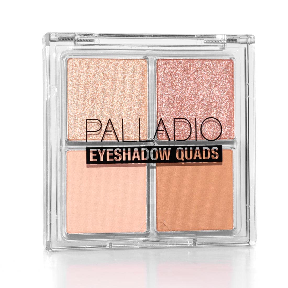 Palladio Eyeshadow Quads Velvety Pigmented Blendable Matte, Metallic & Shimmer Finishes, Creamy Formula, Four Way Quad Eye Shadow Palette, Talc-Free (Girly)