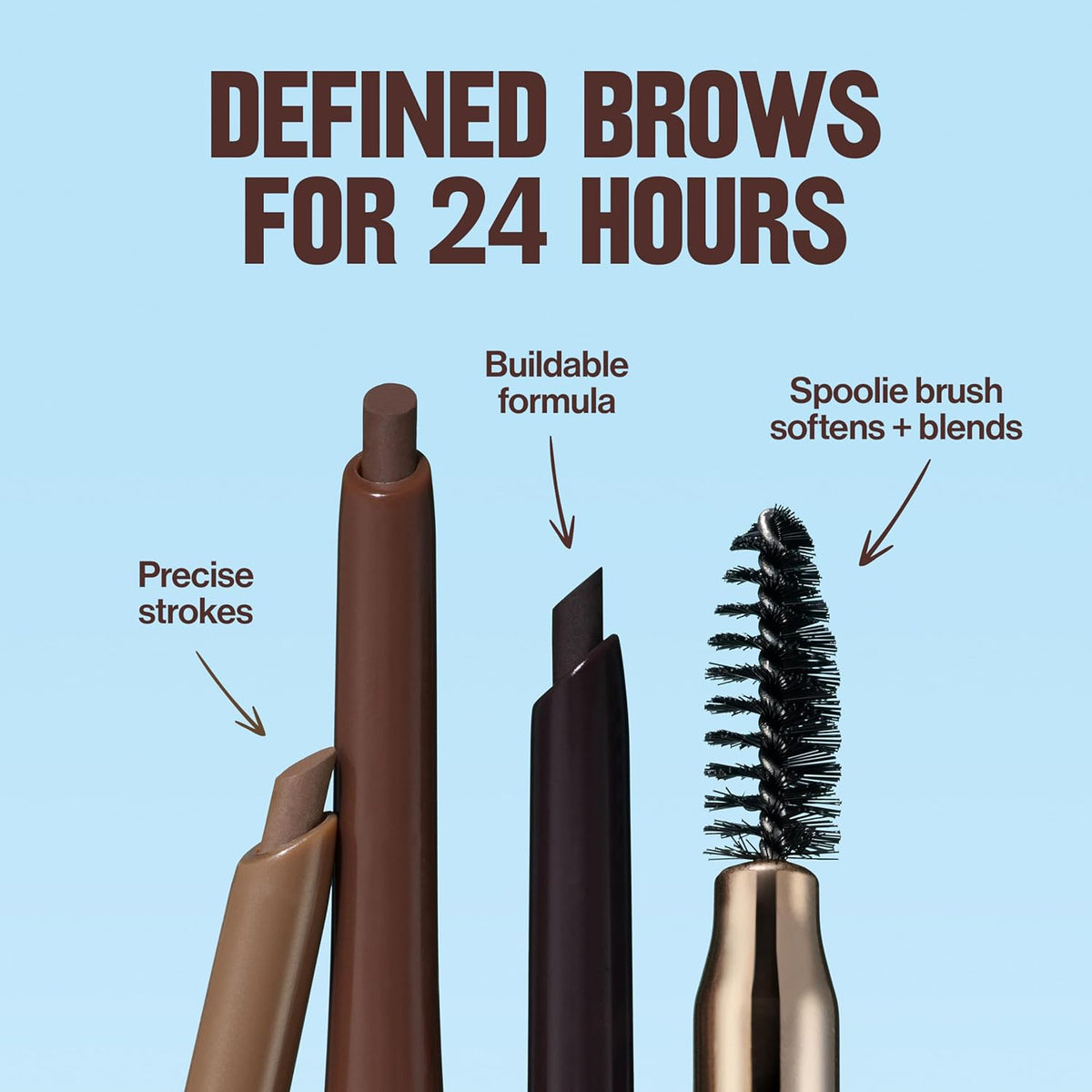 Revlon ColorStay Brow Pencil, 220 Dark Brown, 0.021 oz