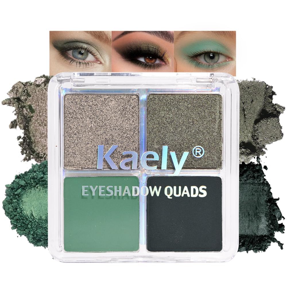 4 Colors Vanilla Nude Eyeshadow Palette, Light Beige Pink Ivory White Quads, Matte & Shimmer Soft Blendable Eye Shadow, Natural Everyday Makeup for Mature Skin, Vegan, Sombras de Ojos
