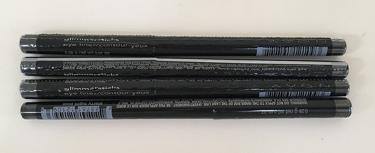 AVON Glimmer Cream Eyeliner - Blackest Black - 3 pack