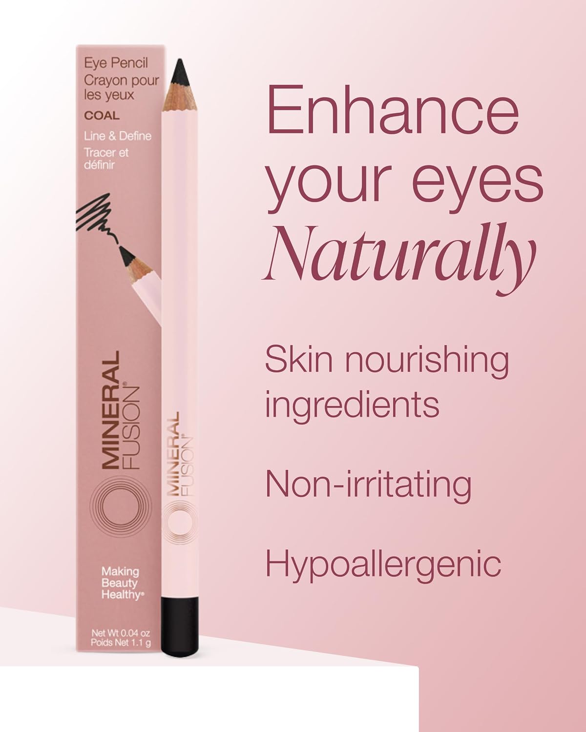 Mineral Fusion Eye Pencil (Black - Coal)