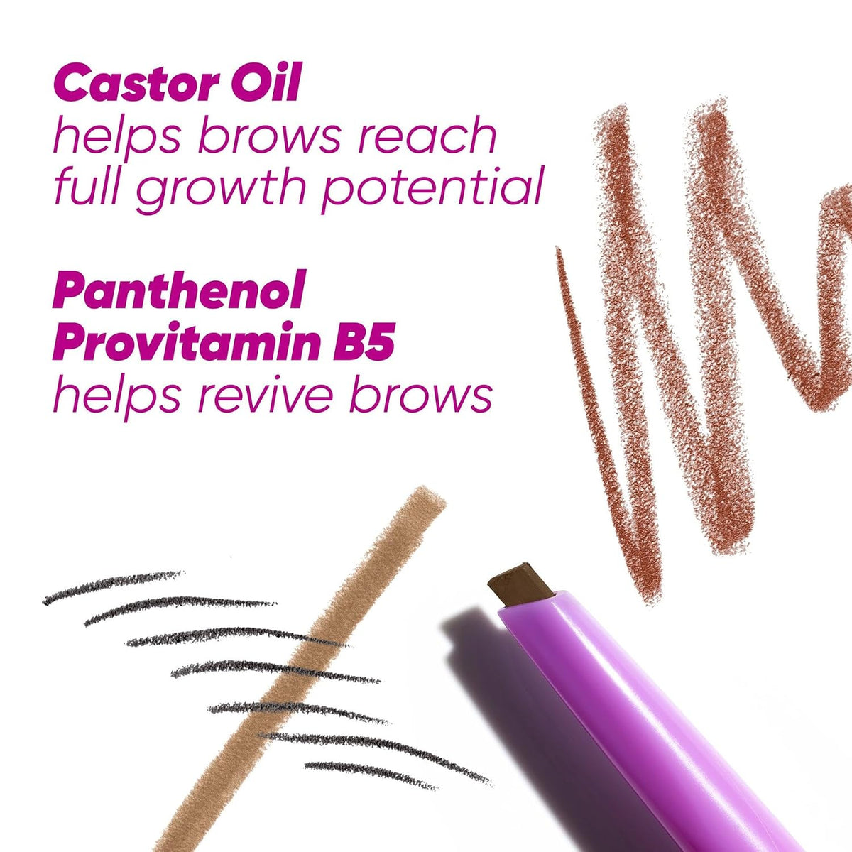 Kosas Brow Pop Eyebrow Pencil with Spoolie, Medium Brown
