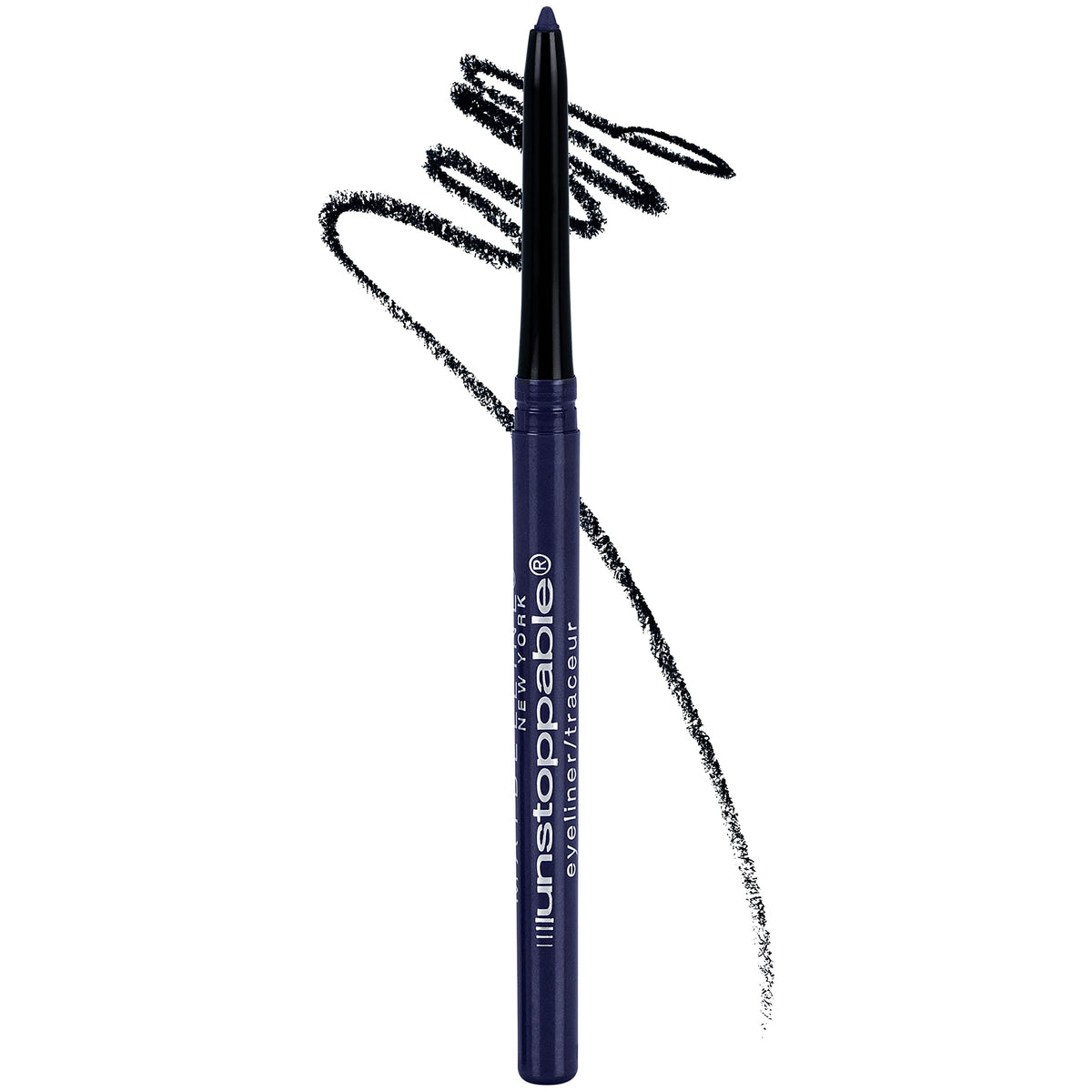Maybelline Unstoppable Waterproof Mechanical Grey Eyeliner Pencil, Easy to Apply, Smooth Glide, Up to 24 Hour Wear, Pewter
