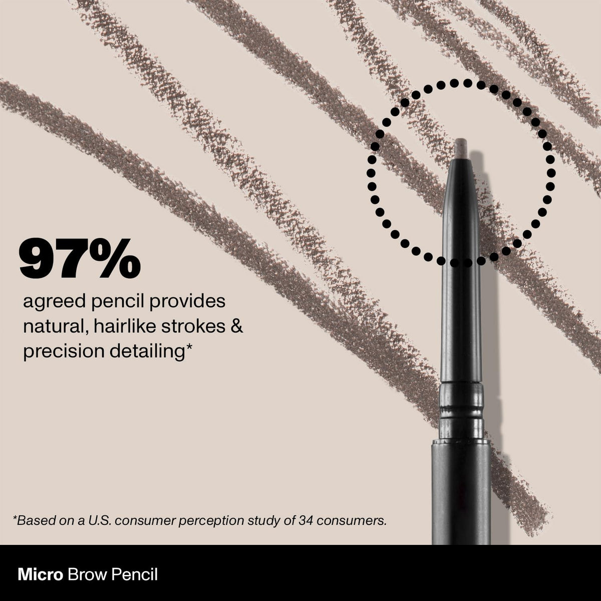 Morphe Micro Dual Eyebrow Pencil - Dual-Ended Brow Pencil Featuring a Retractable, Ultra-Precise, Pointed Tip - Richly Pigmented, Smooth-Gliding, Long-Lasting Wax Formula - Chocolate Mousse (0.003 oz)