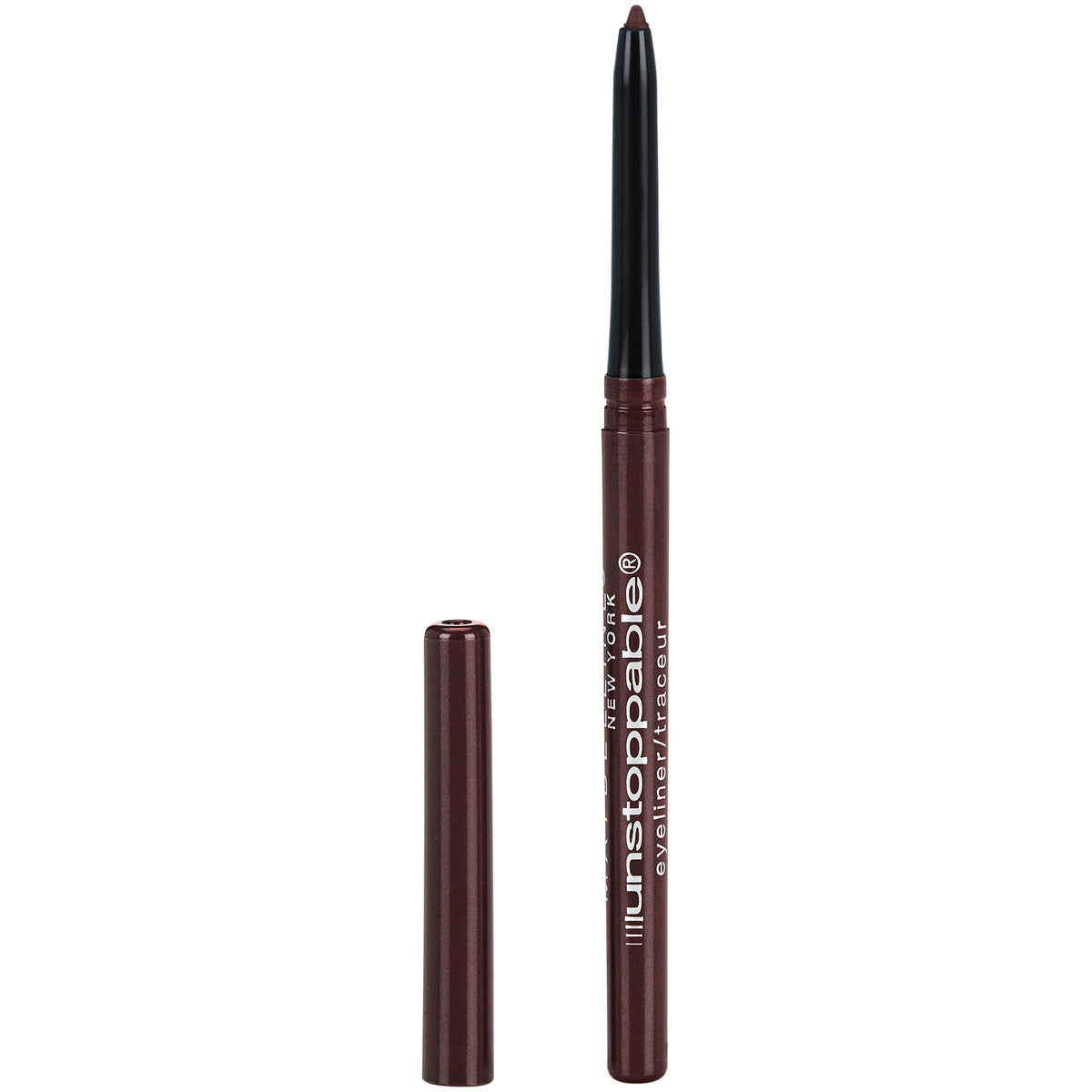 Maybelline Unstoppable Waterproof Mechanical Grey Eyeliner Pencil, Easy to Apply, Smooth Glide, Up to 24 Hour Wear, Pewter