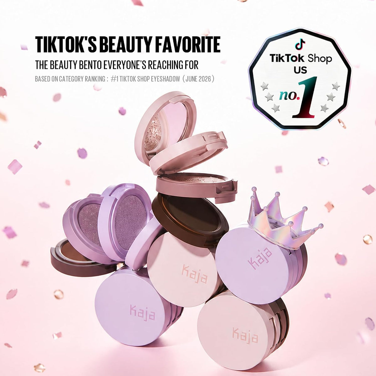 Kaja Beauty Bento Bouncy Eyeshadow Trio - Sandy Brown (13 Velvet Dream)
