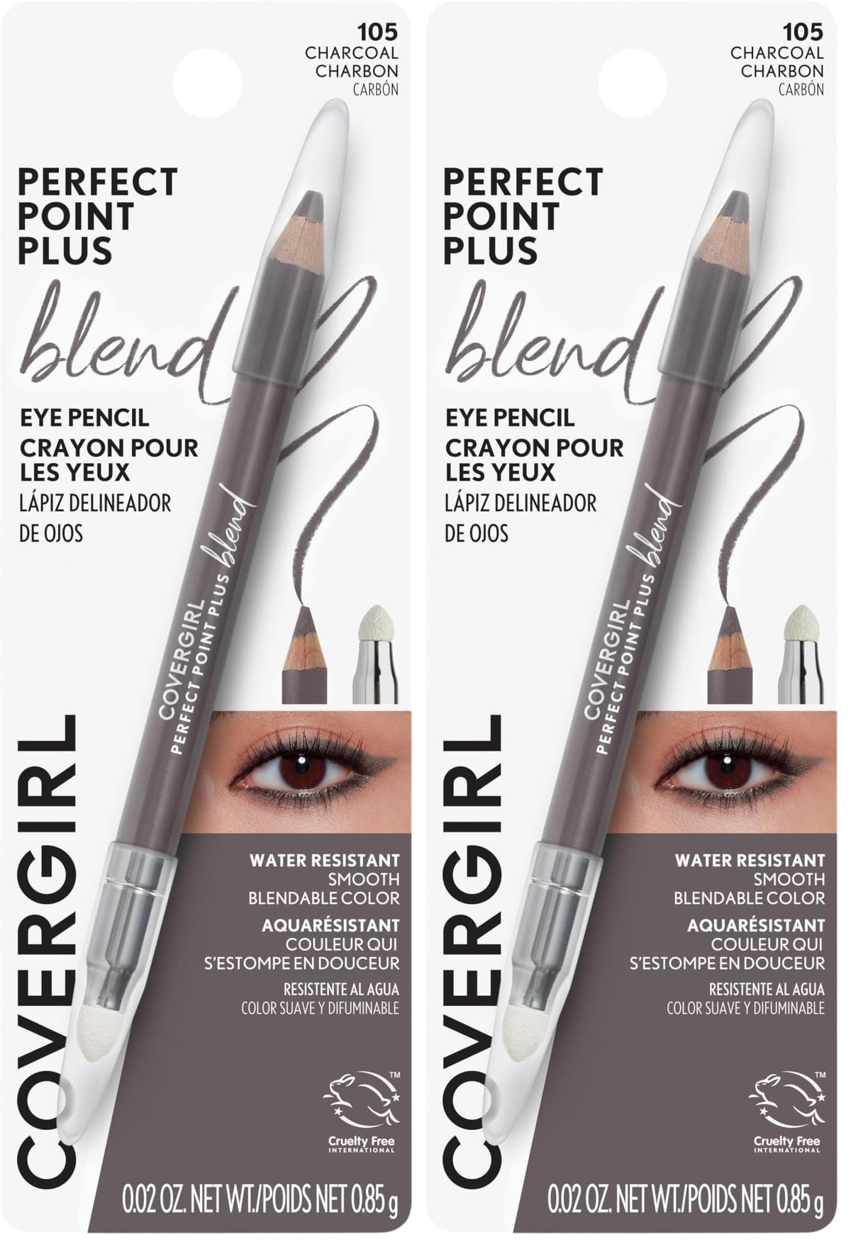 COVERGIRL Perfect Point Plus Blend Eyeliner Pencil - 100 - Basic Black, 0.02oz