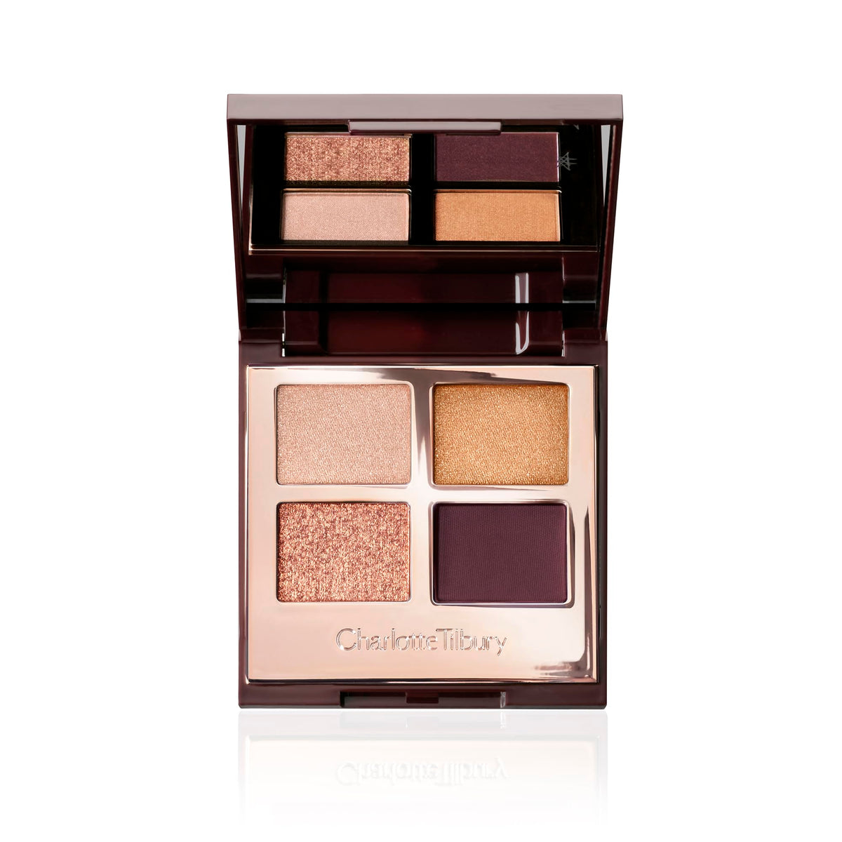 Charlotte Tilbury Luxury Palette Eyeshadow - Shimmer, Metallic & Satin Matte Eyeshadow Quad with a Rich Powder Formula - Includes 4 Complementary Shades