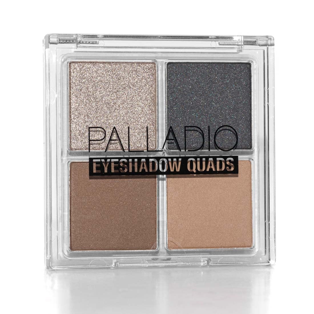 Palladio Eyeshadow Quads Velvety Pigmented Blendable Matte, Metallic & Shimmer Finishes, Creamy Formula, Four Way Quad Eye Shadow Palette, Talc-Free (Girly)