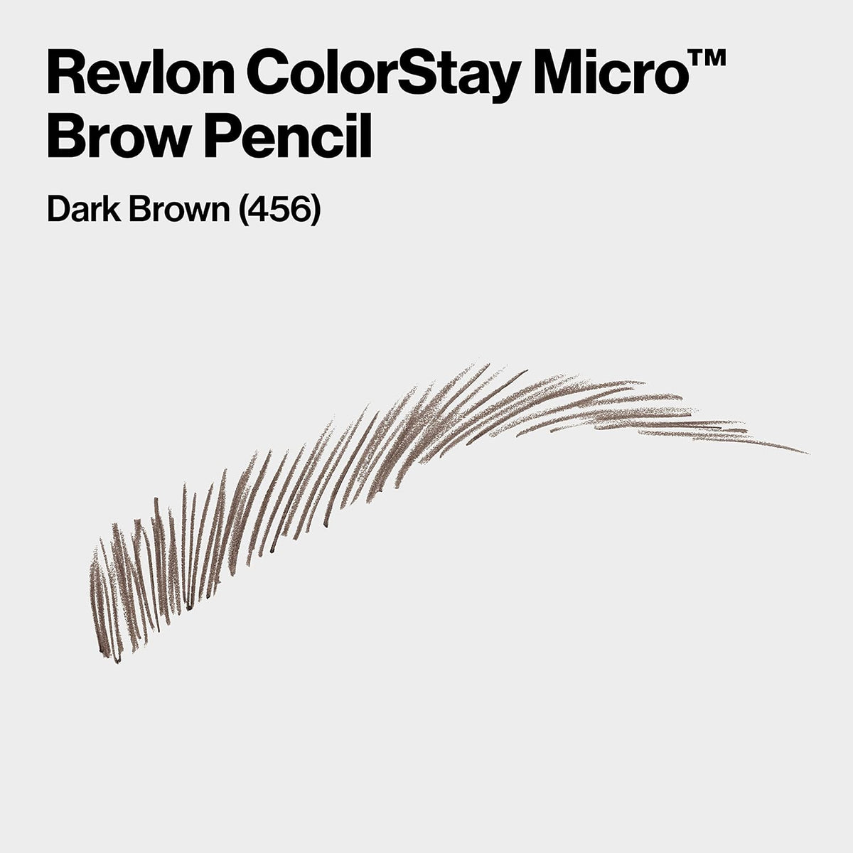 Revlon ColorStay Micro Brow Pencil, 456 Dark Brown, 0.003 oz