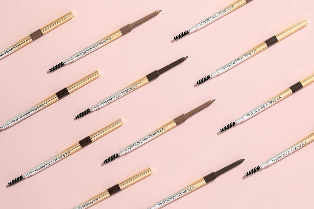 Physicians Formula Eyebrow Retractable Slim Definer Brow Pencil, Taupe Brown, Dual-Sided Brow Brush, Fine Tip, Shapes, Defines, Fills Brow Makeup | Dermatologist Tested, Clinicially Tested