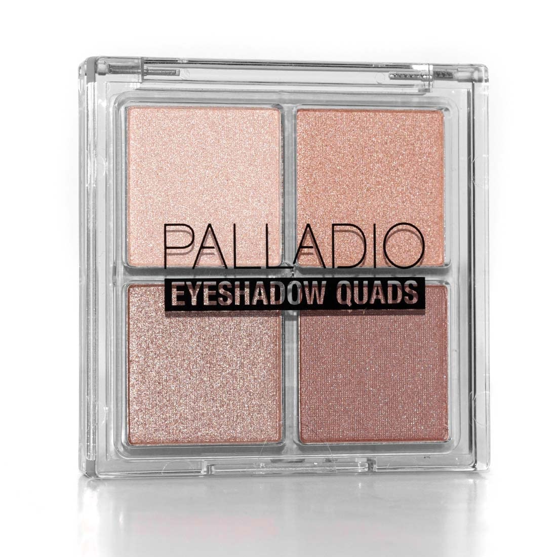 Palladio Eyeshadow Quads Velvety Pigmented Blendable Matte, Metallic & Shimmer Finishes, Creamy Formula, Four Way Quad Eye Shadow Palette, Talc-Free (Girly)