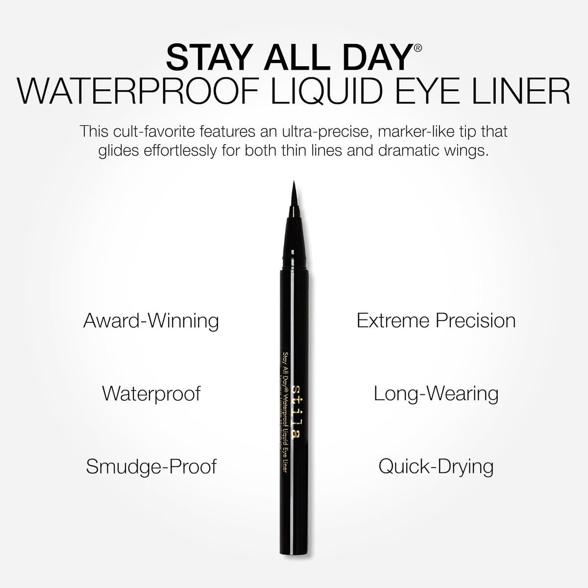stila Stay All Day Waterproof Liquid Eye Liner, Micro Tip