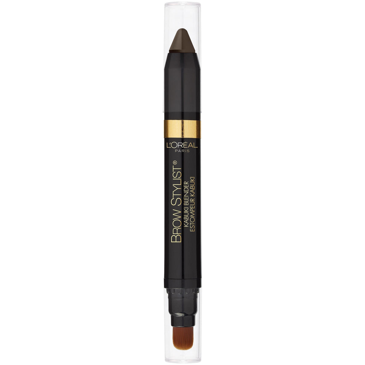 L'Oreal Paris Brow Stylist Kabuki Blender Brow Crayon, Brunette, 0.05 oz.