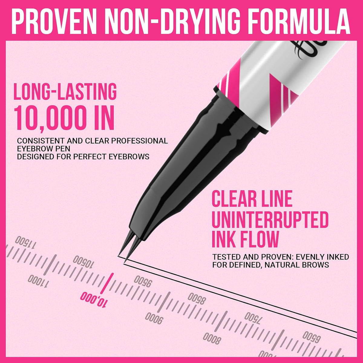 iMethod Curved Eyebrow Pen - 2-in-1 Dual-Ended Microblading Eyebrow Pencil with Curved Tip and Precise Brush-Tip, Brow Pen for Natural Hair-Like Brows, Lasts All-Day, Brown
