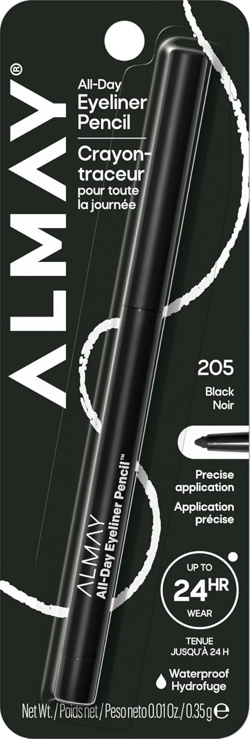 Almay All-Day Eyeliner Pencil, 205 Black, 0.01 oz