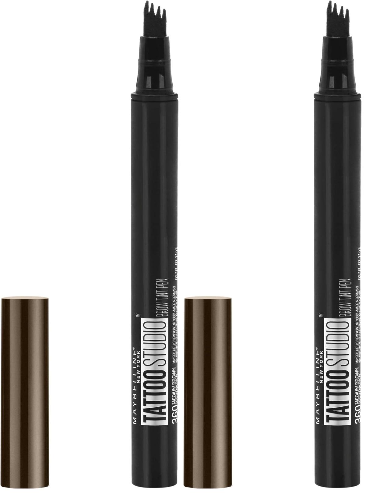 Maybelline New York TattooStudio Brow Tint Pen Makeup, Deep Brown, 0.037 fl. oz.