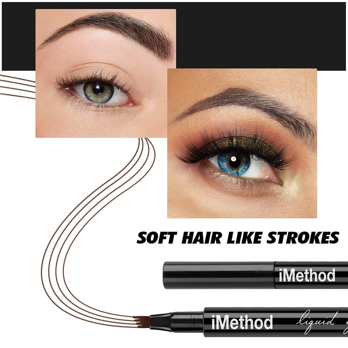 iMethod Eyebrow Pen Creates Natural Looking Brows, Light Brown
