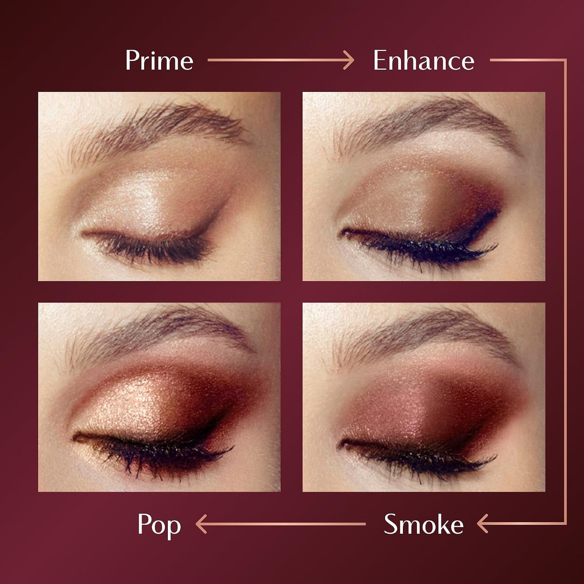 Charlotte Tilbury Luxury Palette Eyeshadow - Shimmer, Metallic & Satin Matte Eyeshadow Quad with a Rich Powder Formula - Includes 4 Complementary Shades