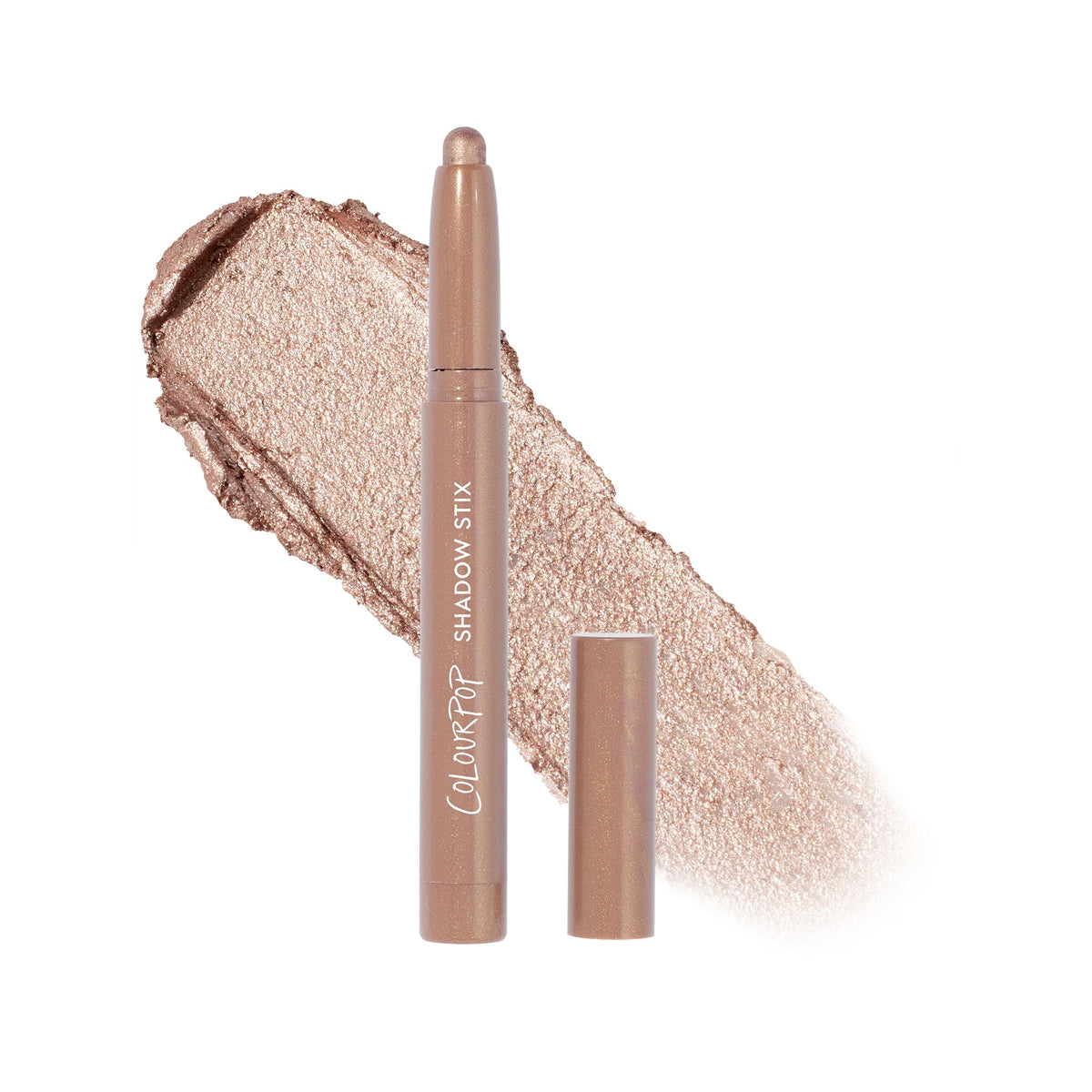 ColourPop Shadow Stix - Cream Eyeshadow Stick with Long-Lasting Color - Multi-Use Cream Makeup with a Built-In Sharpener & Precise Tip for Easy Application - Socialite (0.05 oz)