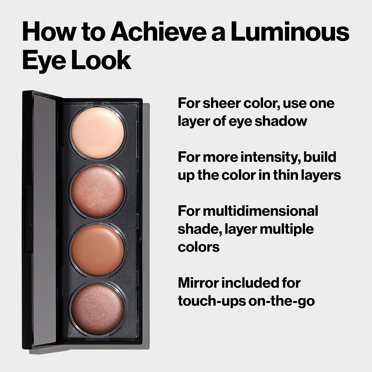 Revlon Illuminance Creme Eyeshadow Palette, 710 Not Just Nudes, 0.12 oz