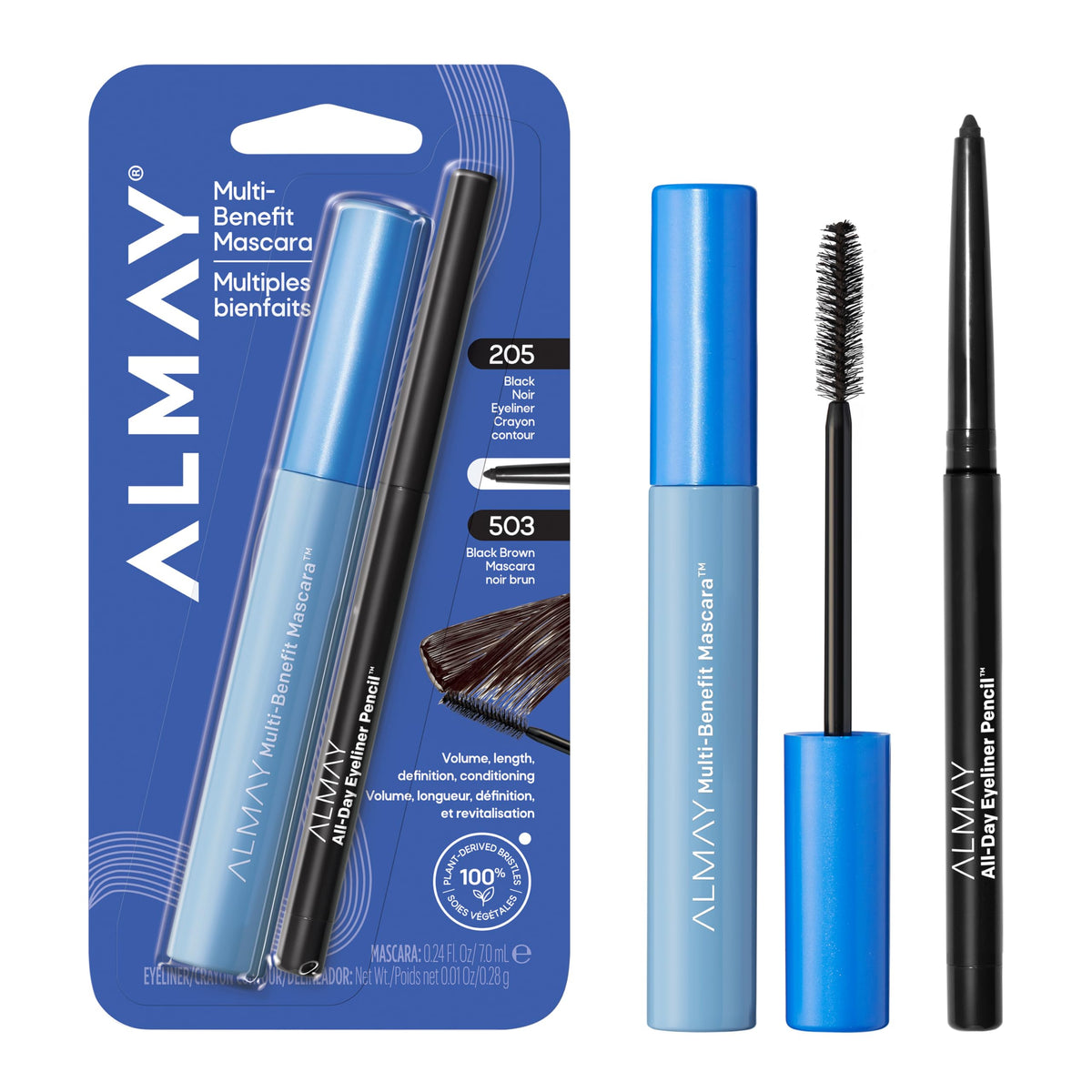 Almay All-Day Eyeliner Pencil, 205 Black, 0.01 oz