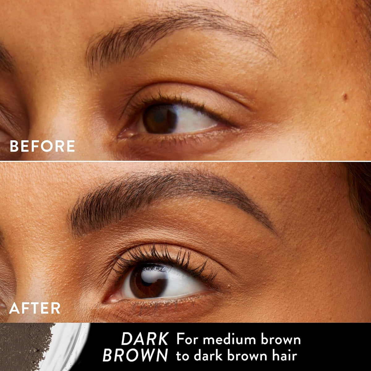 LAURA GELLER Sculpt-n-Stay 2-in-1 Eyebrow Pencil & Gel, Dark Brown