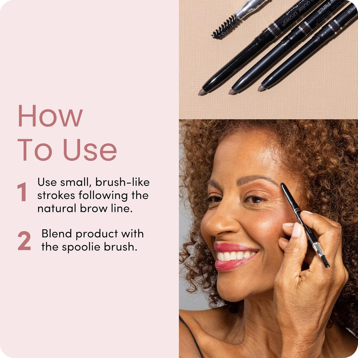 Billion Dollar Brows Universal Eyebrow Pencil Retractable Spoolie Liner