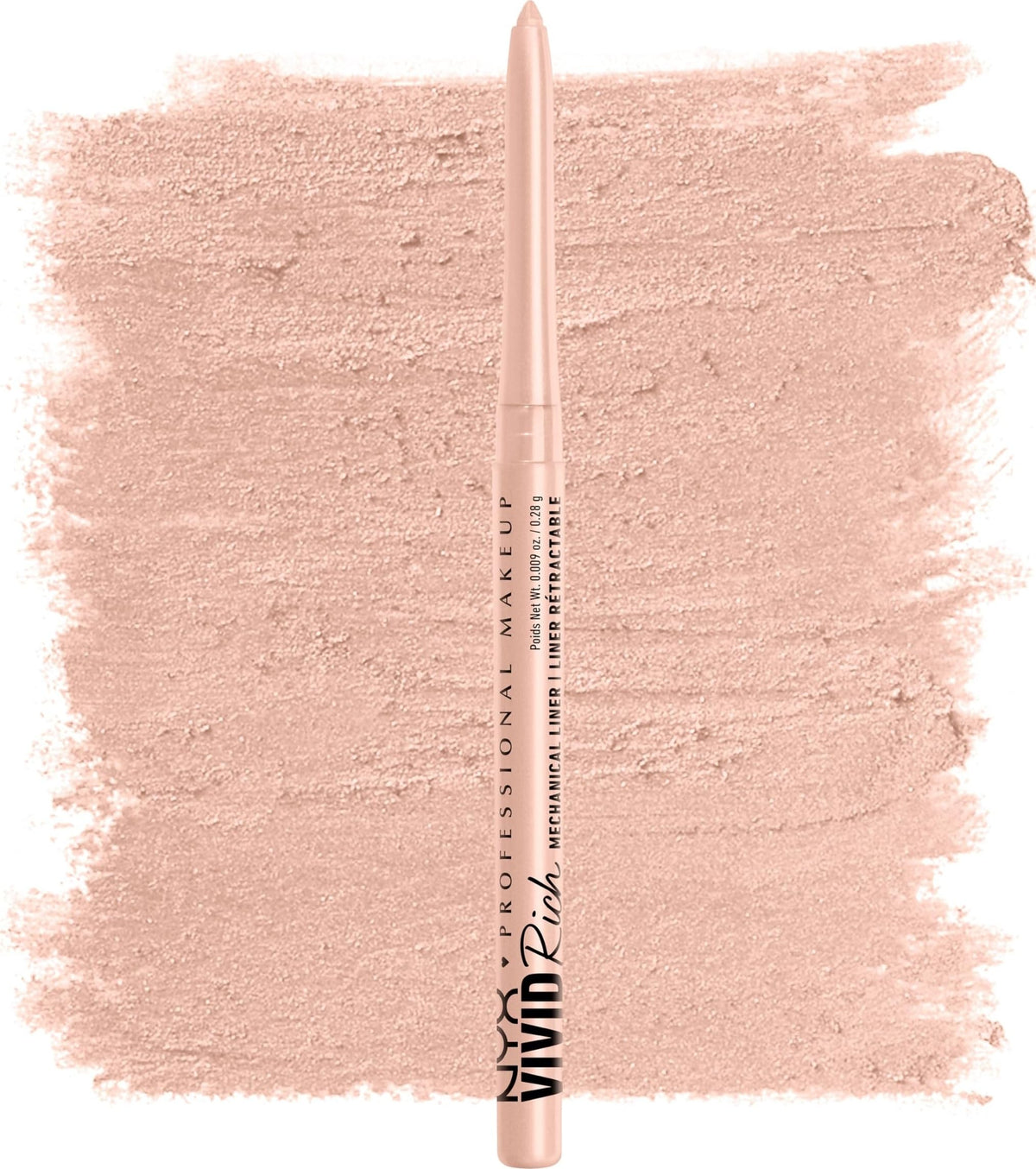 NYX PROFESSIONAL MAKEUP Mechanical Eye Pencil,Vivid Rich Mechanical, Creamy Retractable Eyeliner - Always Onyx, Black Eyeliner