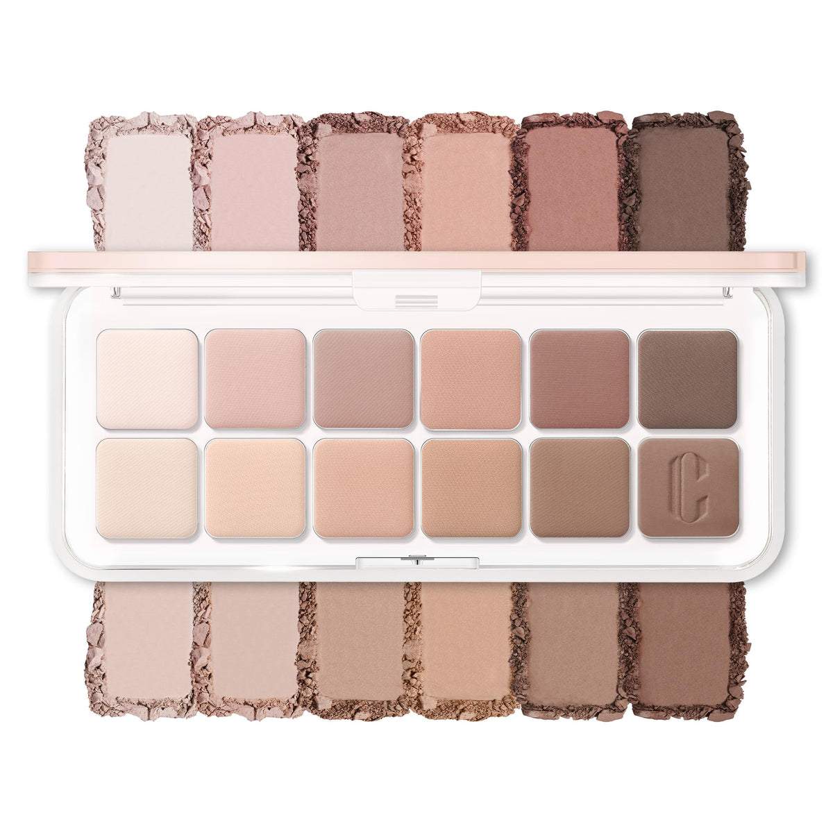 CLIO Pro Eye Palette Air, 12-Color Eye Shadow Palette, Matte Shimmer Mix, Air-Fit Blendable Pigmented Buildable Color, Low Fallout, Cool Mauve Neutral Tone, Daily Korean Makeup (07 LAVENDER STAFF)