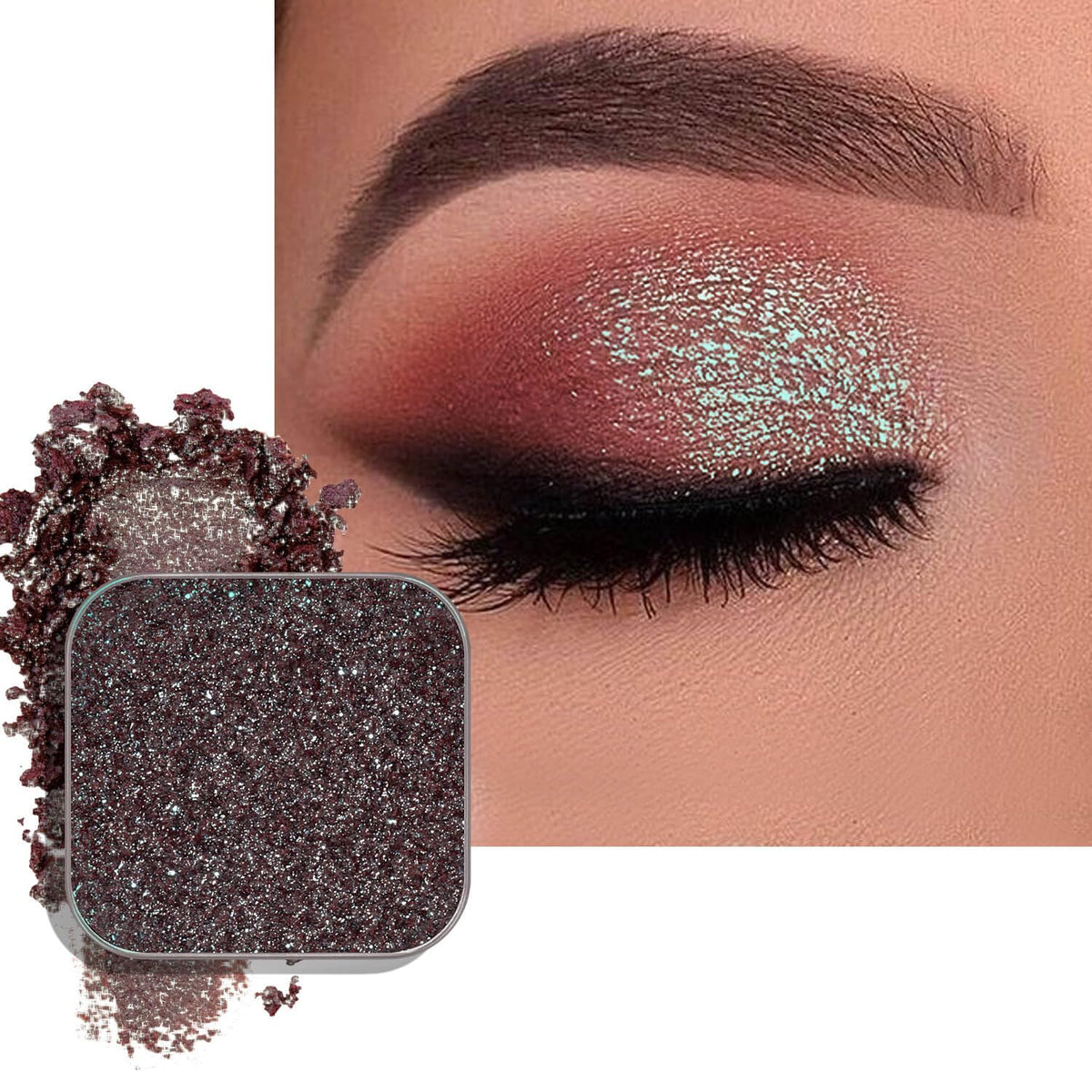 Chameleon Duochrome Eyeshadow, Plum Mauve with Blue-Green Shift