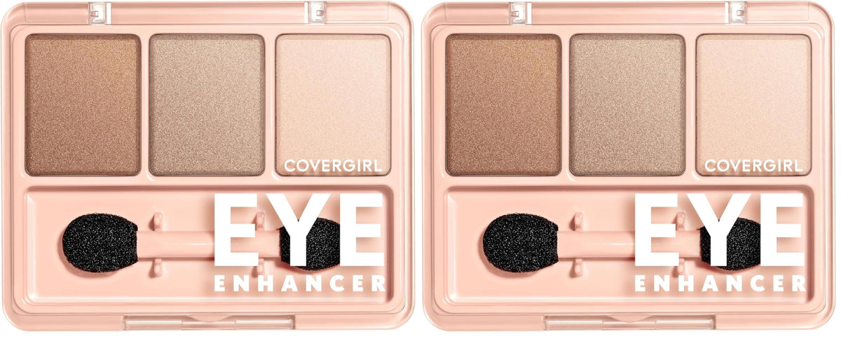 COVERGIRL - Eye Enhancers 4-Kit Eyeshadow, silky, sheer formula, double ended applicator, 100% Cruelty-free