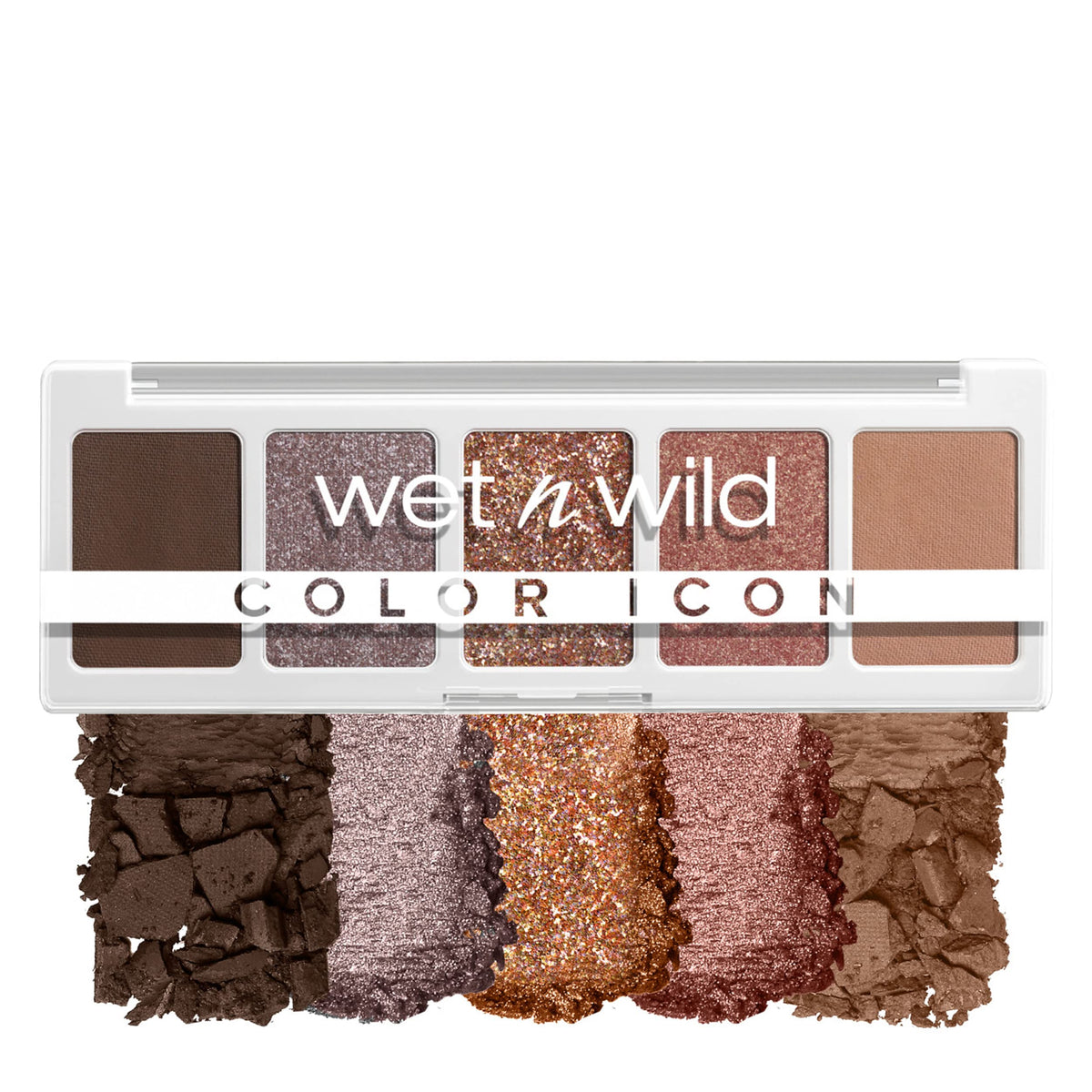 wet n wild Color Icon Eyeshadow Makeup 5 Pan Palette, Matte, Shimmer, Metallic, Long Wearing, Rich Buttery Pigment, Cruelty Free - Walking On Eggshells