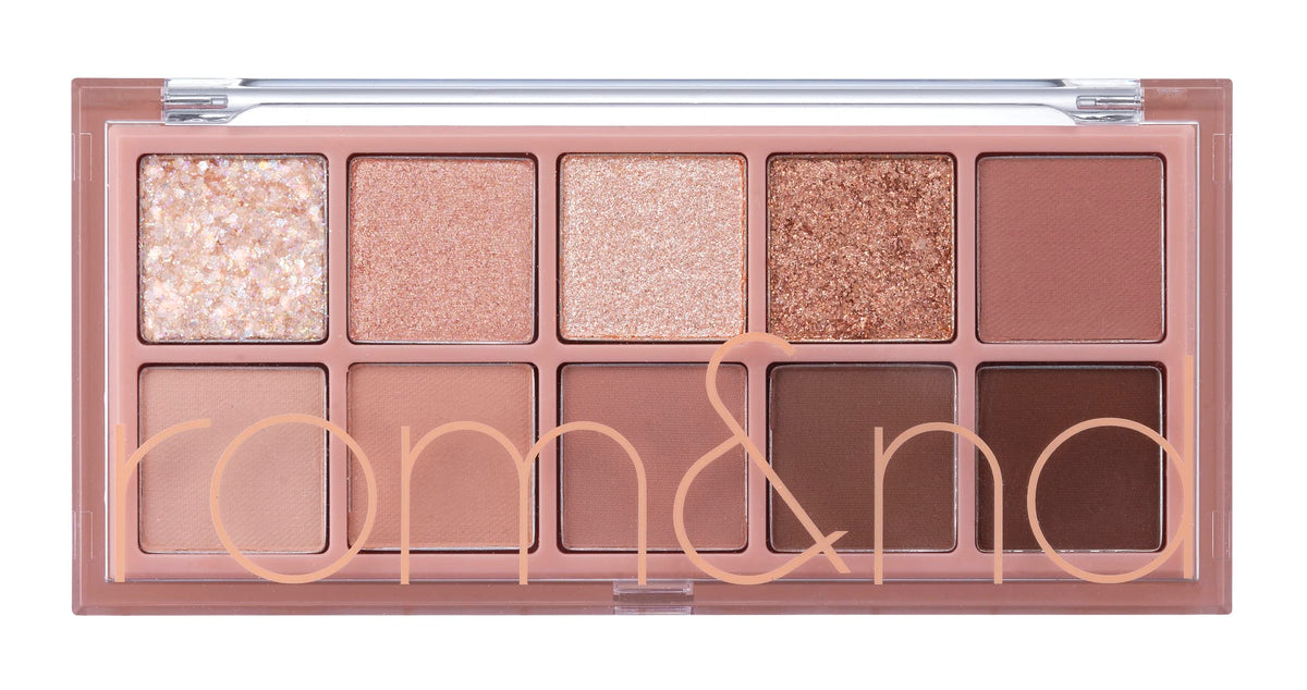 rom&nd Better Than Palette 102g (04 Dusty Fog Garden) | Eye Makeup Palette, Matte & Shimmer Eye Shadow, Sparkling Glittery, various 10 shades, Long Lasting, High Pigmented, Blendable, Warm Tones