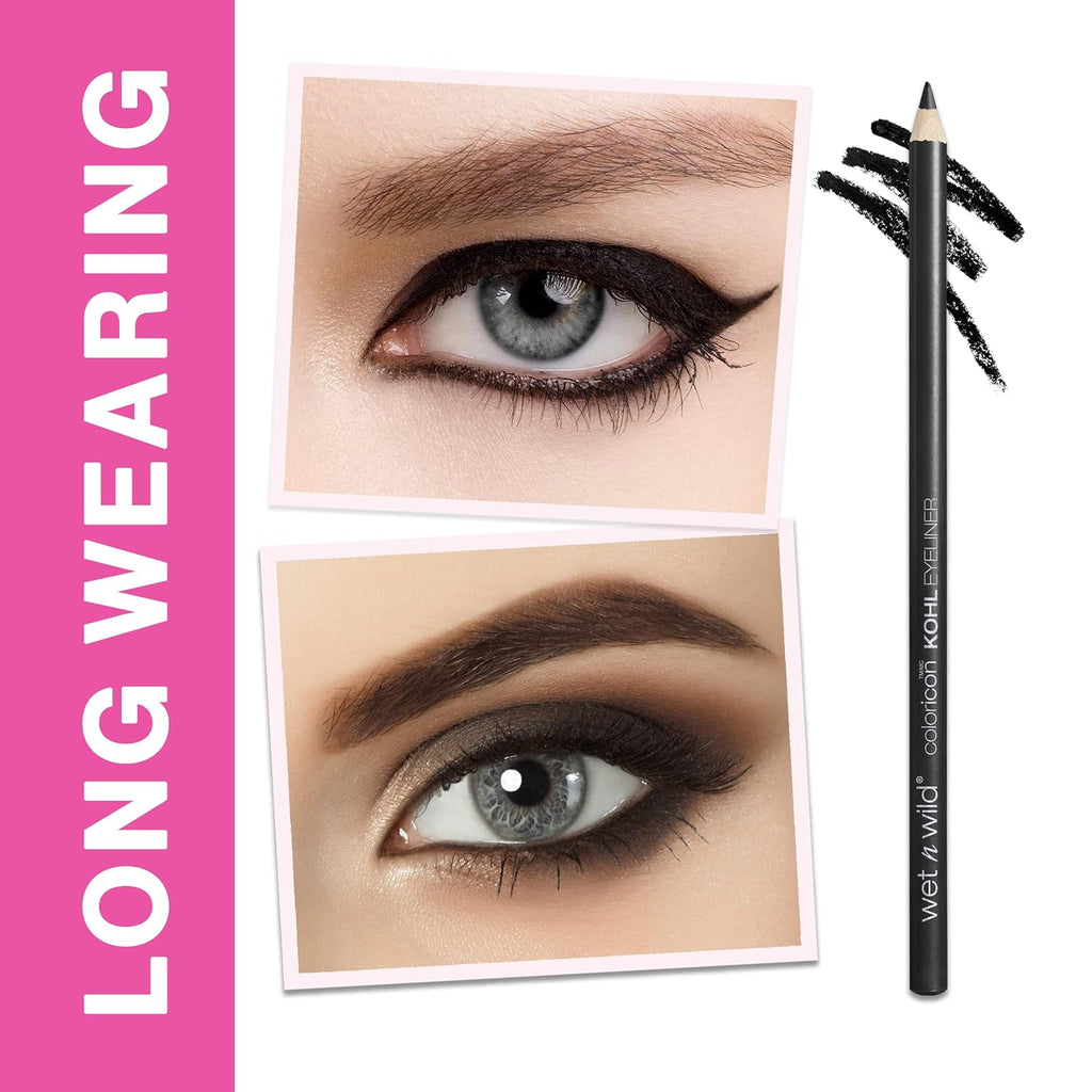 wet n wild Color Icon Kohl Eyeliner Pencil, Rich Hyper-Pigmented Color, Smooth Creamy Application, Long-Wearing Matte Finish Versatility, Cruelty-Free - Simma Brown Now! (Packaged)