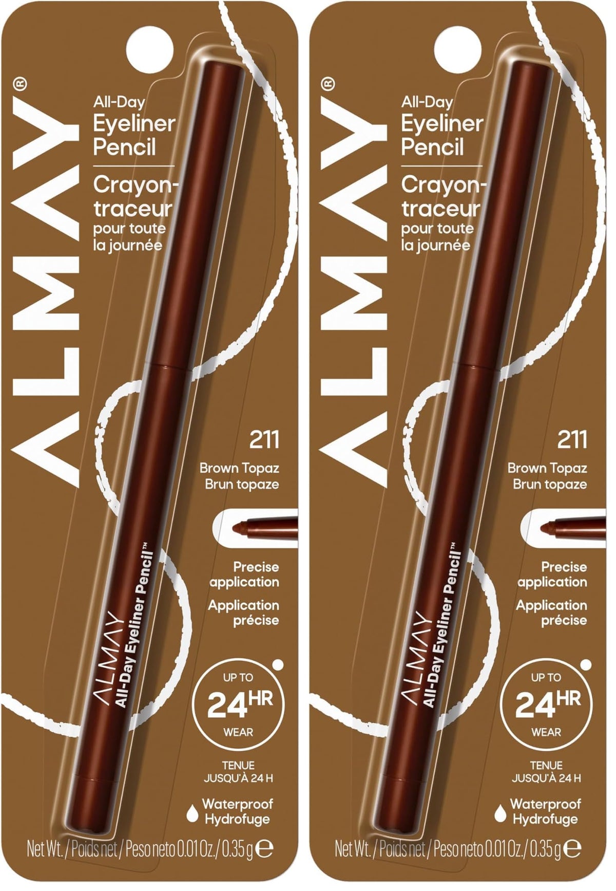 Almay All-Day Eyeliner Pencil, 205 Black, 0.01 oz