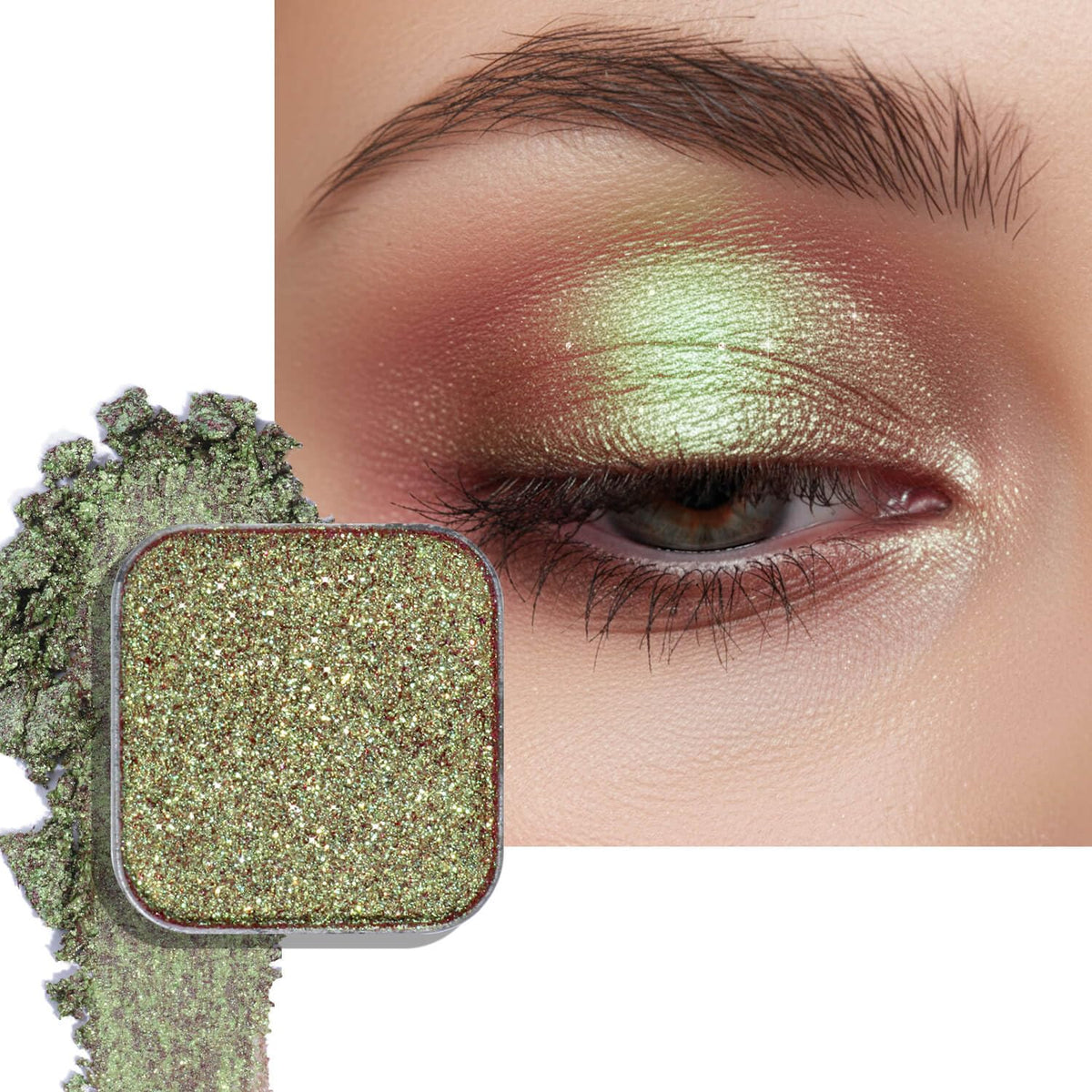 Chameleon Duochrome Eyeshadow, Plum Mauve with Blue-Green Shift