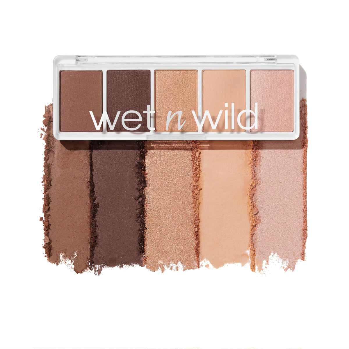 wet n wild Color Icon Eyeshadow Makeup 5 Pan Palette, Matte, Shimmer, Metallic, Long Wearing, Rich Buttery Pigment, Cruelty Free - Walking On Eggshells