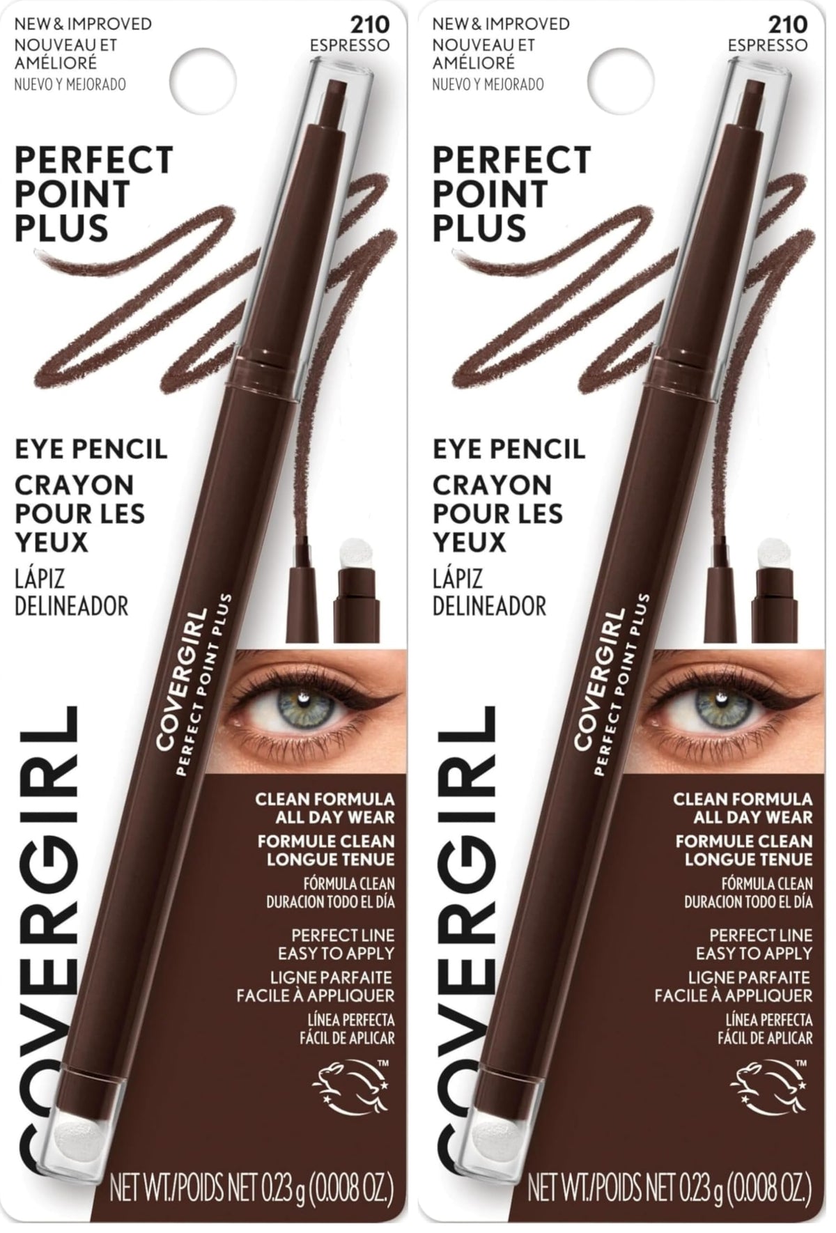 COVERGIRL Perfect Point Plus Eyeliner Pencil, Black Onyx Pack of 1, Long-Lasting, Versatile Black Eyeliner, Soft Smudging Tip, No Sharpening Needed