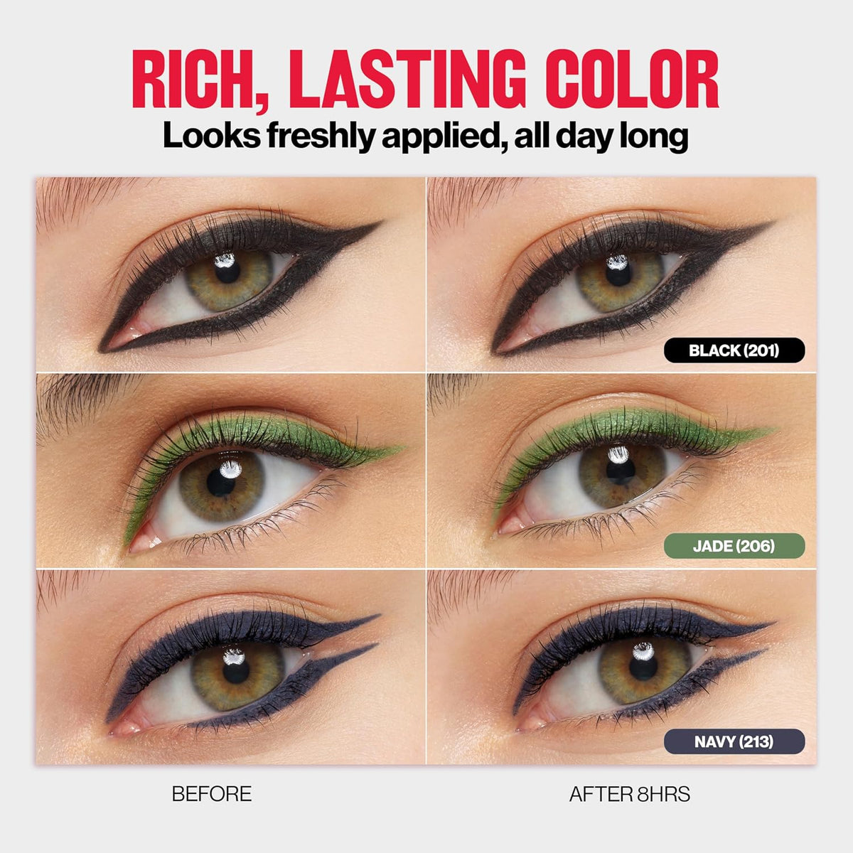 Revlon ColorStay Pencil Waterproof Eyeliner, 201 Black, 2 pack