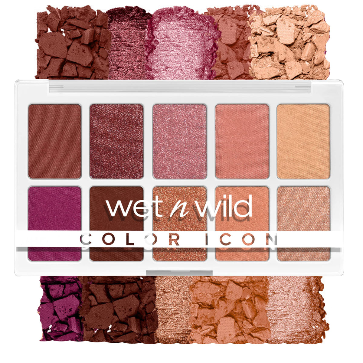 wet n wild Color Icon 10-Pan Eyeshadow Makeup Palette, Brown Nude Awakening, Long Lasting, Shimmer, Metallic, Glittery, Matte, Rich Smooth Pigment, Cruelty Free