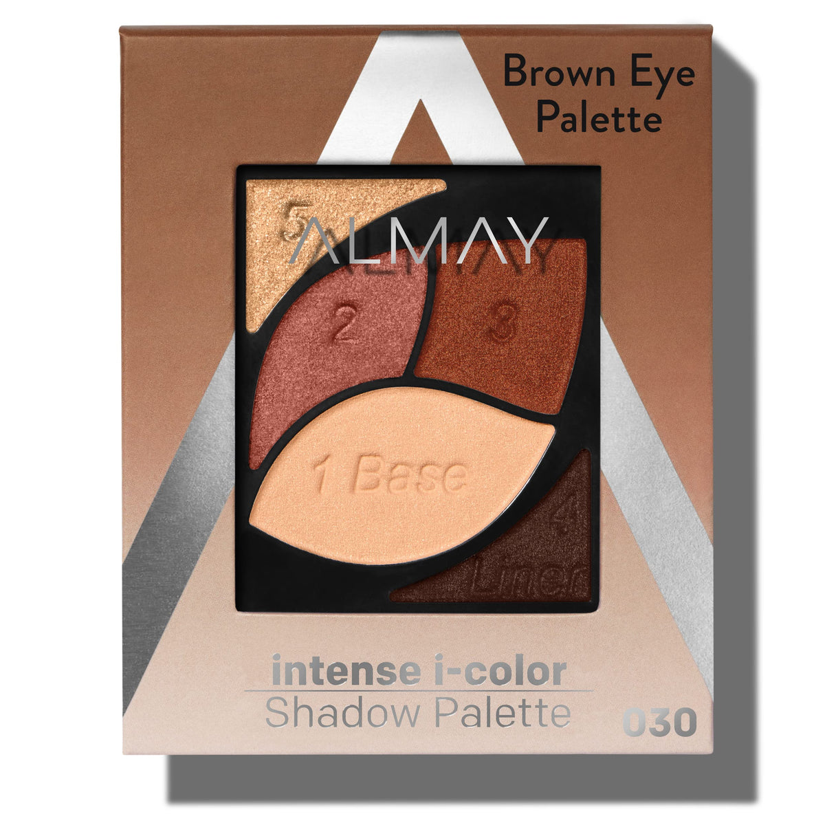 Almay Intense I-Color Enhancing Eyeshadow Palette, 010 Brown Eyes, 0.1 oz