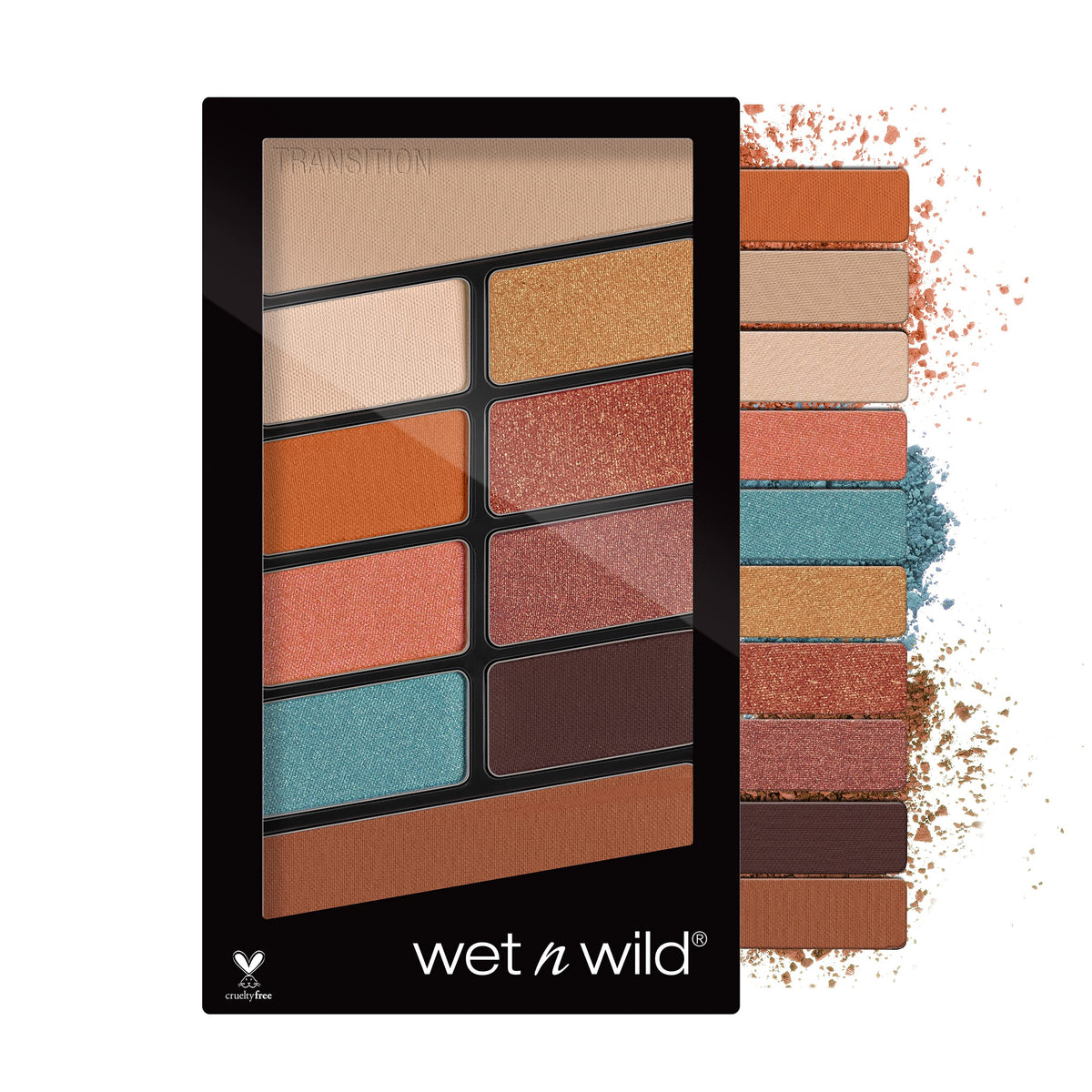 wet n wild Color Icon 10-Pan Eyeshadow Makeup Palette, Brown Nude Awakening, Long Lasting, Shimmer, Metallic, Glittery, Matte, Rich Smooth Pigment, Cruelty Free