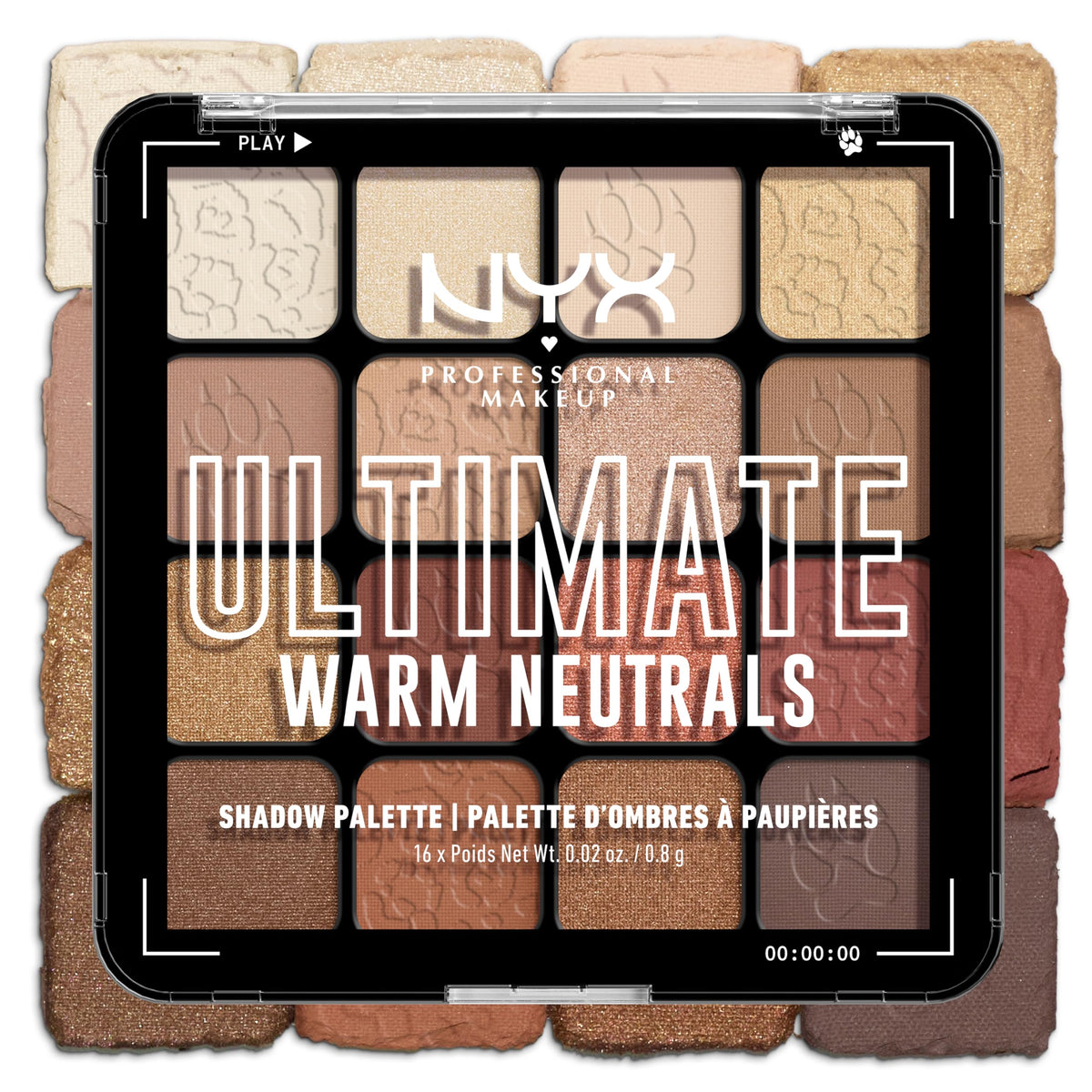 NYX PROFESSIONAL MAKEUP, Ultimate Shadow Palette, Eyeshadow Palette - Vintage Jean Baby